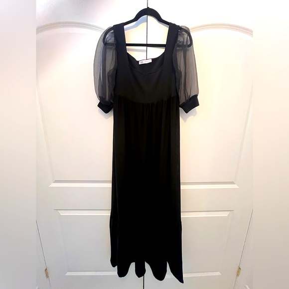 ZARA • Long Black Dress - Picture 3 of 6